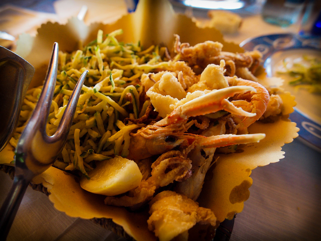 Fritto dell’Adriatico in tempura con verdurine
